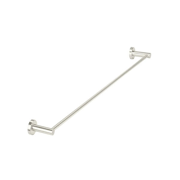 Meir Round Single Towel Rail Brushed Nickel 900mm - The Blue Space