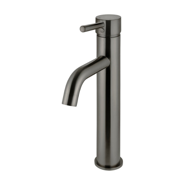 Meir Round Tall Shadow Basin Mixer with Curved Spout