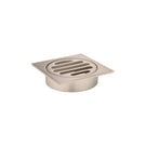 Meir Square Floor Grate Shower Drain 80mm Outlet - Champagne | The Blue Space