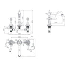 Modern National Bordeaux Basin Set Technical Drawing - Online at The Blue Space