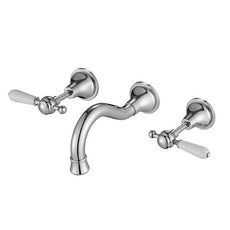 Modern National Bordeaux Wall Bath Set Chrome - Online at The Blue Space