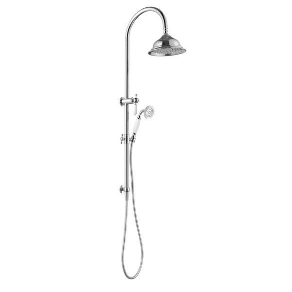 Modern National Bordeaux Twin Shower System Chrome - Online at The Blue Space