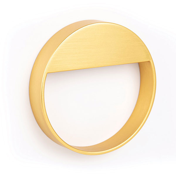 Momo Handles Bau Circular Handle 90mm Brushed Gold - The Blue Space