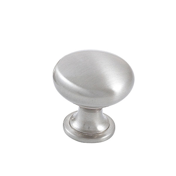 Momo Handles Florencia Plain Knob 29mm Brushed Nickel - The Blue Space