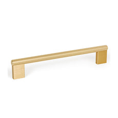 Momo Handles Graf Knurled D Handle Brushed Dark Brass 160mm - The Blue Space