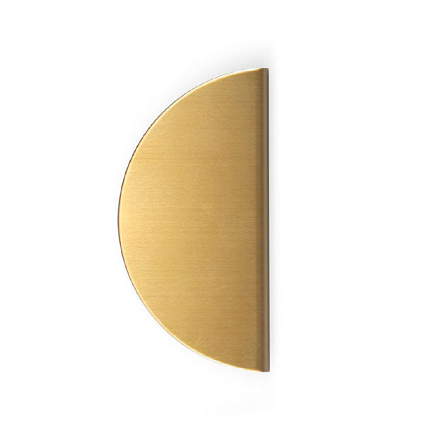 Momo Handles Sola Half Round Lip Pull 160mm Brushed Brass - The Blue Space
