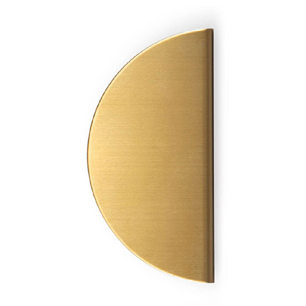 Momo Handles Sola Half Round Lip Pull 240mm Brushed Brass - The Blue Space