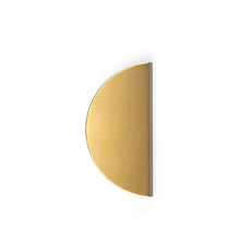 Momo Handles Sola Half Round Lip Pull 80mm Brushed Brass - The Blue Space