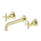 Nero X Plus Wall Basin/Bath Set Brushed Gold 215mm - The Blue Space