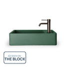 Nood Co Shelf 01 Wall Hung Basin Teal The Block Badge - The Blue Space