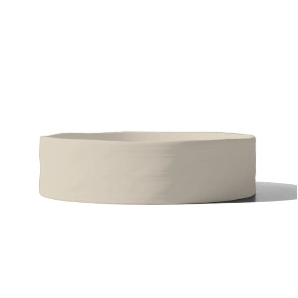 Nood Co Slip Basin Surface Mount in Mushroom colour - The Blue Space