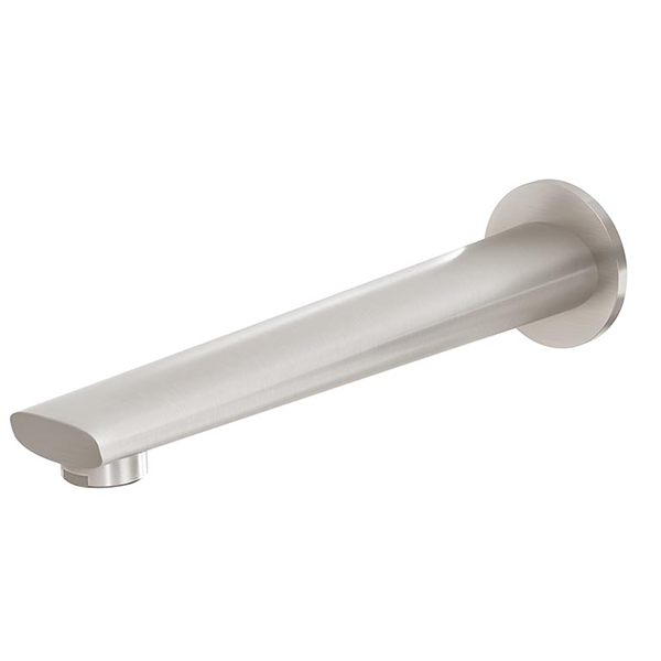 Phoenix Arlo Wall Bath Outlet 200mm Brushed Nickel - The Blue Space