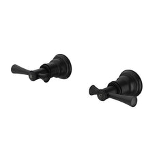 Phoenix Cromford Wall Top Assemblies 15mm Extended Spindles Matte Black - The Blue Space