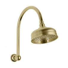 Phoenix Cromford Shower Arm and Rose Brushed Gold - The Blue Space