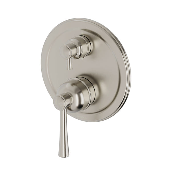 Cromford Shower / Bath Diverter Mixer Kit Brushed Nickel - The Blue Space