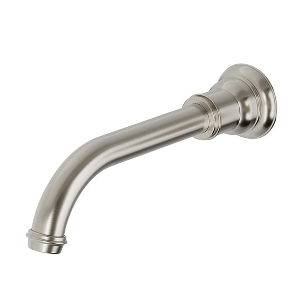 Phoenix Cromford Wall Basin / Bath Outlet 180mm Brushed Nickel