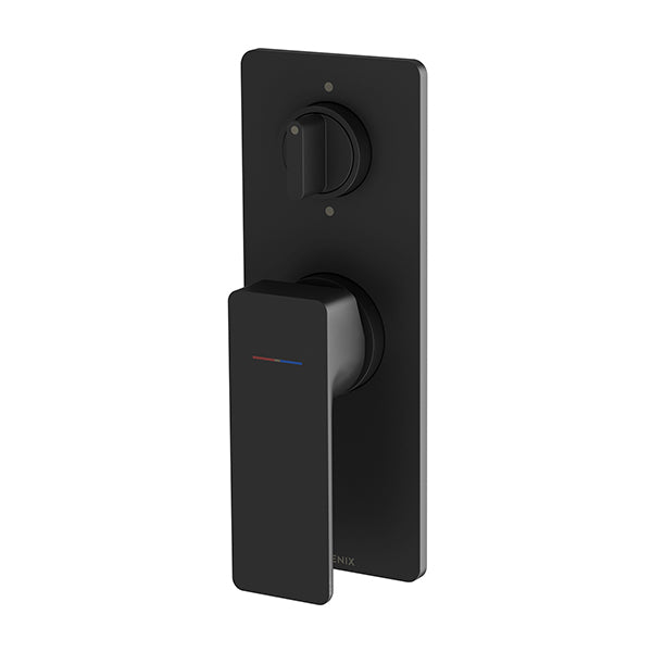 Phoenix Gloss MKII Shower / Bath Diverter Mixer Kit Matte Black - The Blue Space