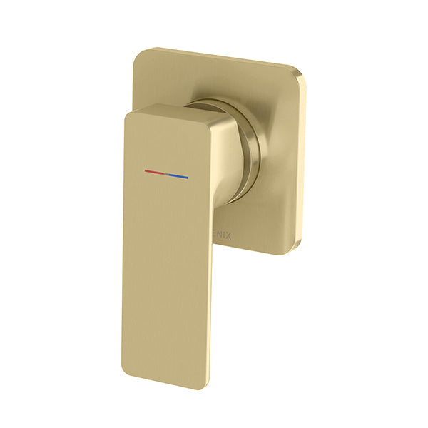 Phoenix Gloss MKII Shower / Wall Mixer Brushed Gold - The Blue Space
