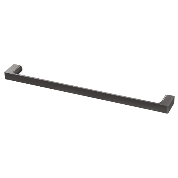 Phoenix Gloss Single Towel Rail - Brushed Carbon