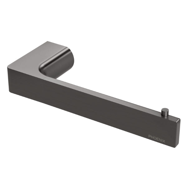 Phoenix Gloss Toilet Roll Holder - Brushed Carbon