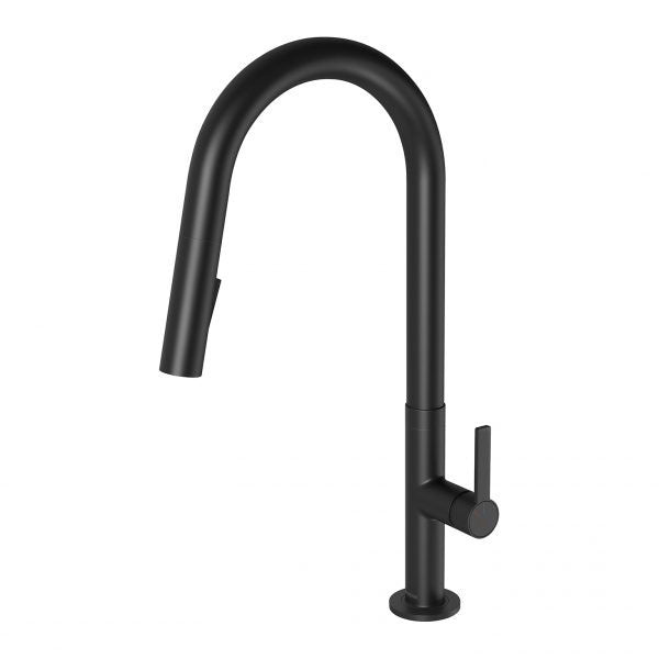 Phoenix Lexi MKII Pull Out Sink Mixer Matte Black - The Blue Space