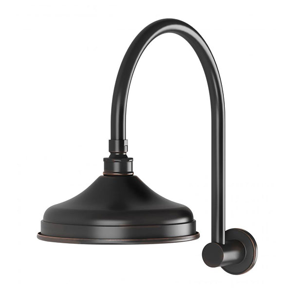 Phoenix Nostalgia Vintage Rain Shower Arm & Rose Antique Black - The Blue Space