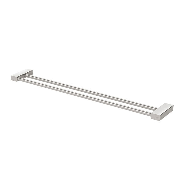Phoenix Lexi MKII Double Towel Rail 600mm-800mm Brushed Nickel