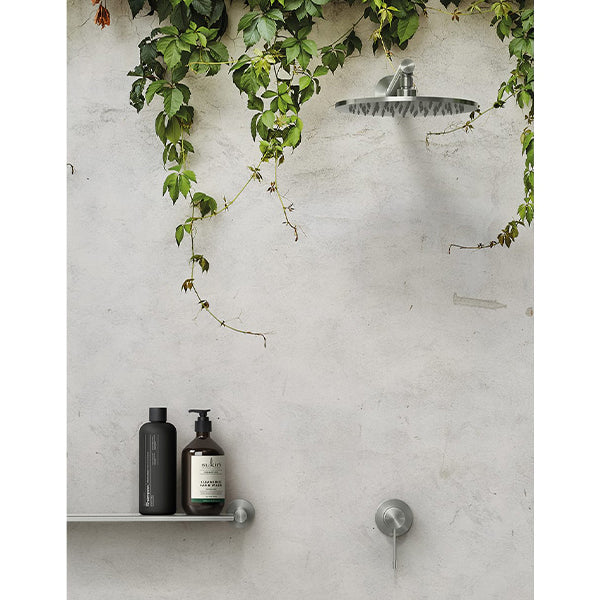 Phoenix Vivid Slimline Shower/Wall Mixer 316 Stainless Steel Lifestyle Image - The Blue Space