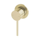 Phoenix Vivid Slimline Shower/Wall Mixer 60mm Backplate Brushed Gold - The Blue Space