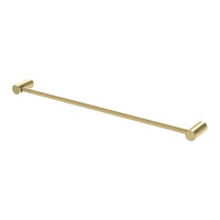 Phoenix Vivid Slimline Single Towel Rail Brushed Gold 600mm - The Blue Space