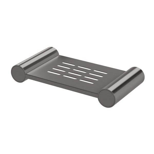 Phoenix Vivid Slimline Soap Dish Holder in Brushed Carbon - The Blue Space