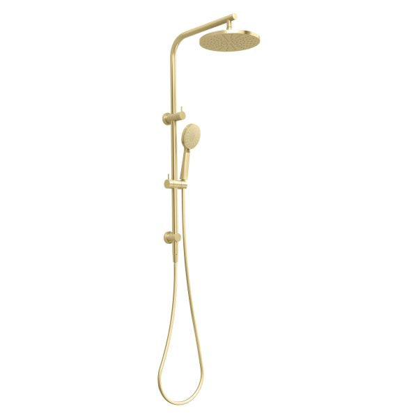 Phoenix Vivid Slimline Twin Shower Brushed Gold - The Blue Space