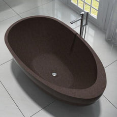 Pietra Bianca Whitney Stone Bath 1700 in White, Black, Grey, Ivory, Brown | The Blue Space