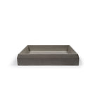 Nood Co Prism Basin Rectangle Surface Mount Mid Tone Grey - The Blue Space