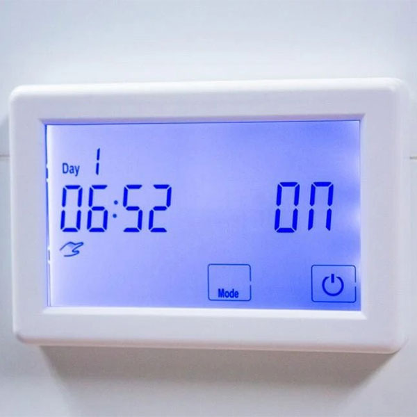 Radiant Digital Touchscreen Timer Switch White