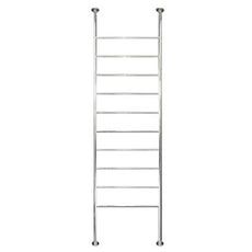 Radiant 700 x 2500mm Round Bar Floor to Ceiling Heated Towel Ladder - The Blue Space