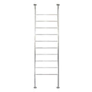 Radiant 500 x 2700mm Round Bar Floor to Ceiling Heated Towel Ladder - The Blue Space