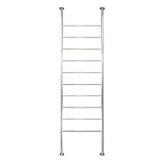 Radiant 500 x 2700mm Round Bar Floor to Ceiling Heated Towel Ladder - The Blue Space