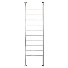 Radiant 700 x 2700mm Round Bar Floor to Ceiling Heated Towel Ladder - The Blue Space