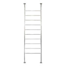 Radiant Round Bar Floor to Ceiling Heated Towel Ladder 500x2400mm - The Blue Space