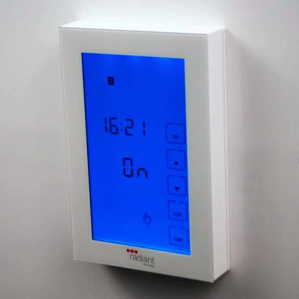 Radiant Premium Range Glass Front Digital Timer Vertical White - The Blue Space