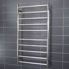 Radiant Round 10 Bar Heated Towel Ladder 600 x 1100 Polished Stainless Steel - The Blue Space