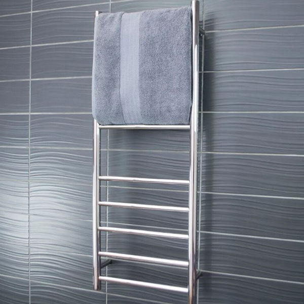 Radiant Round 10 Bar Non-Heated Towel Ladder 430 x 1100 Polished