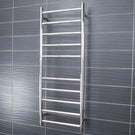 Radiant Round 10 Bar Heated Towel Ladder 430 x 1100 Polished - The Blue Space