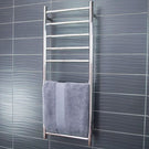 Radiant Round 10 Bar Heated Towel Ladder 430 x 1100 Polished - The Blue Space