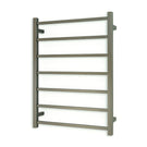 Radiant Square 7 Bar Heated Towel Rail 600 x 800 Gun Metal online at The Blue Space
