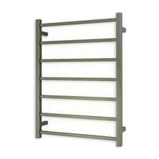 Radiant Square 7 Bar Heated Towel Rail 600 x 800 Gun Metal online at The Blue Space