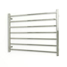Radiant Square 7 Bar Heated Towel Rail 950 x 750 Polished Stainless Steel - The Blue Space