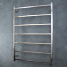Radiant Square 7 bar Non-Heated Towel Ladder 800 x 1130 Polished - The Blue Space