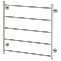 Phoenix Radii Heated Towel Ladder 750mm Brushed Nickel - The Blue Space